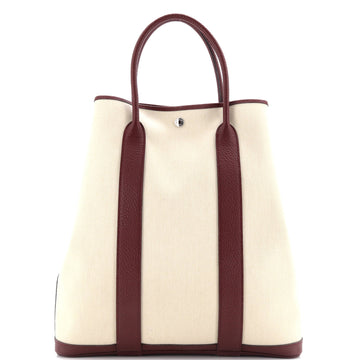 Hermes Garden File Tote Toile and Leather 36