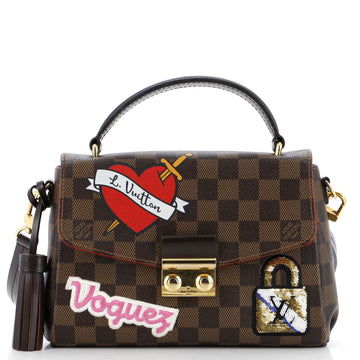Louis Vuitton Croisette Handbag Limited Edition Patches Damier