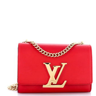 Louis Vuitton Chain Louise Clutch Leather MM