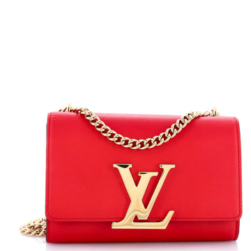 Louis Vuitton Chain Louise Clutch Leather MM