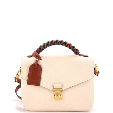 Louis Vuitton Braided Handle Pochette Metis Monogram Empreinte Leather