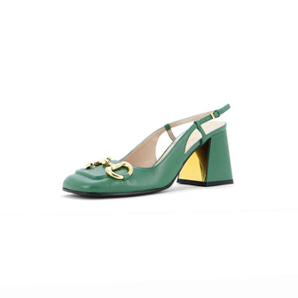 Gucci Women's Horsebit Slingback Pumps Leather