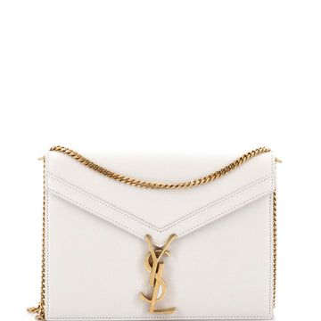 Saint Laurent Cassandra Chain Shoulder Bag Leather Small