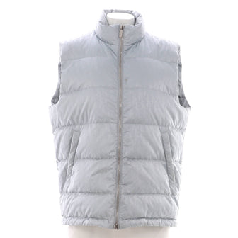 Men's Puffer Vest Quilted Oblique Polyamide with Down