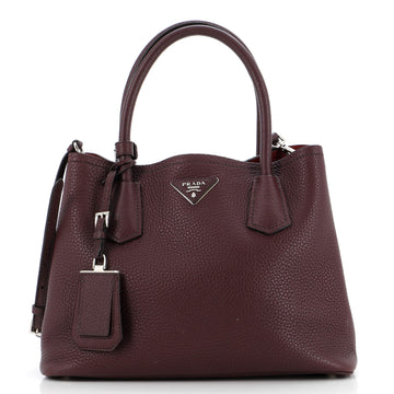 Prada Cuir Double Tote Vitello Daino Medium