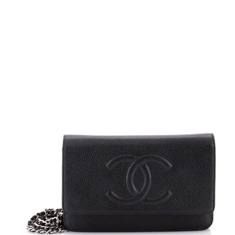 Chanel Timeless Wallet on Chain Caviar