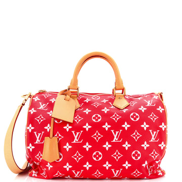 Louis Vuitton Speedy P9 Bandouliere Bag Monogram Leather 40