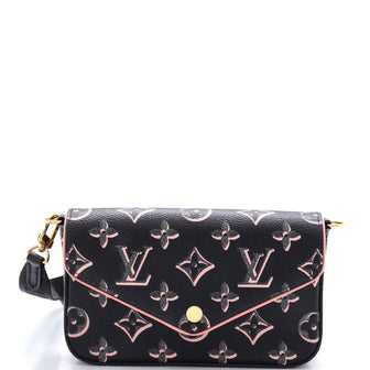 Louis Vuitton Felicie Strap & Go Handbag Fall for You Monogram Canvas