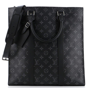Louis Vuitton Sac Plat Bag Monogram Eclipse Canvas