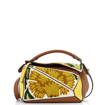 Loewe Puzzle Bag Embroidered Leather Small