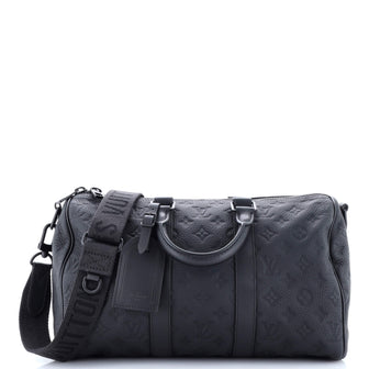 Louis Vuitton Keepall Bandouliere Bag Monogram Taurillon Leather 35