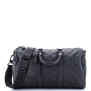 Louis Vuitton Keepall Bandouliere Bag Monogram Taurillon Leather 35