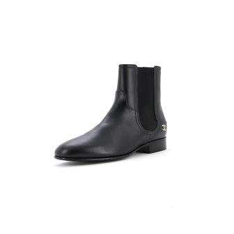 Chanel Women's CC Chelsea Boots Leather