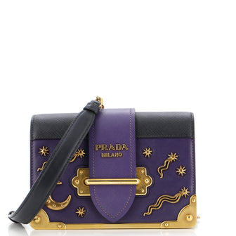 Prada Cahier Crossbody Bag Embellished Leather Small
