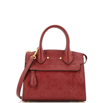 Louis Vuitton Pont Neuf Handbag Monogram Empreinte Leather Mini