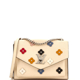 Louis Vuitton Mylockme Handbag Flower Embellished Leather BB