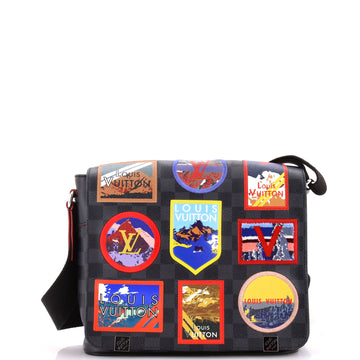 Louis Vuitton District NM Messenger Bag Alps Patches Damier Graphite PM