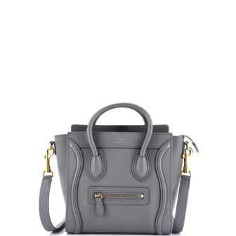 Celine Luggage Bag Grainy Leather Nano