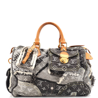 Louis Vuitton Patchwork Speedy Bag Denim 30