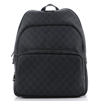 Gucci Zip Pocket Backpack GG Coated Canvas Medium