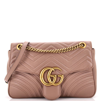 Gucci GG Marmont Flap Bag Matelasse Leather Medium