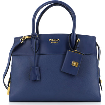 Prada Esplanade Tote Saffiano with City Calf Medium