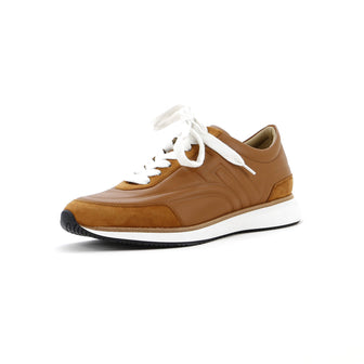 Hermes Men's Easy Sneakers Leather and Suede