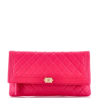 Chanel Boy Beauty CC Clutch Quilted Lambskin