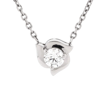 Cartier Petal Necklace Platinum with 18K White Gold and Diamond 0.55CT