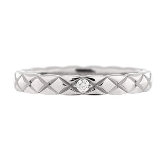 Chanel Coco Crush 1 Diamond Ring Platinum with Diamond Mini