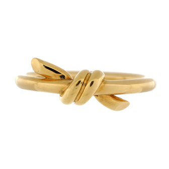Tiffany & Co. Double Row Knot Ring 18K Yellow Gold