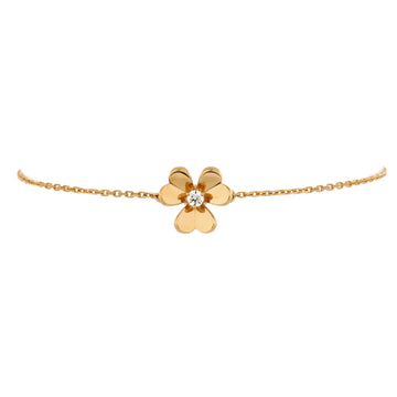 Van Cleef & Arpels Frivole Bracelet 18K Yellow Gold with Diamond Mini