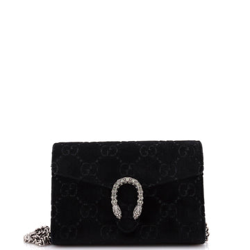 Gucci Dionysus Chain Wallet GG Velvet Small