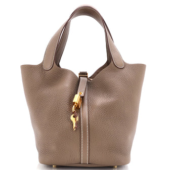 Hermes Picotin Lock Bag Clemence MM