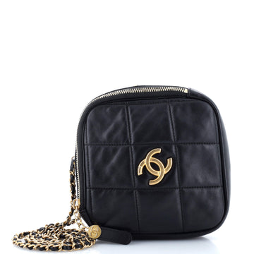 Chanel Diamond Chain Crossbody Bag Quilted Lambskin Small