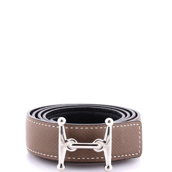 Hermes Mors H Reversible Belt Leather Thin