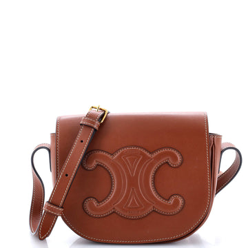 Celine Besace Triomphe Shoulder Bag Leather Medium