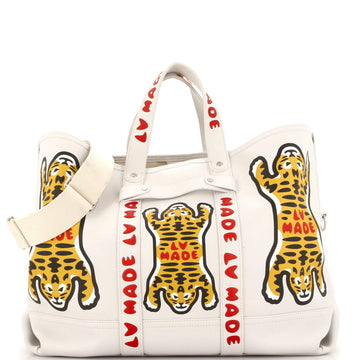 Louis Vuitton Nigo Tiger Journey Tote Limited Edition Printed Leather