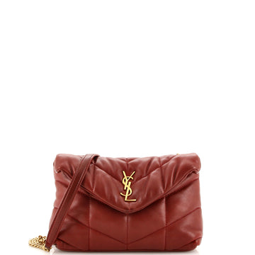 Saint Laurent Loulou Puffer Shoulder Bag Quilted Leather Mini