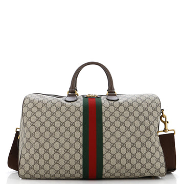 Gucci Ophidia Carry On Duffle Bag GG Coated Canvas Medium