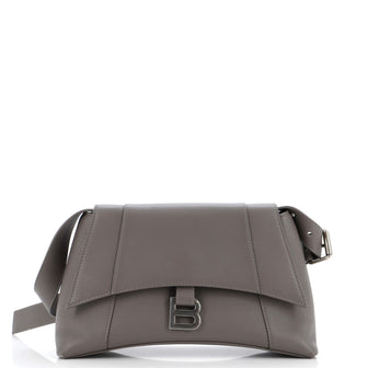 Balenciaga Downtown Soft Hourglass Shoulder Bag Leather Small
