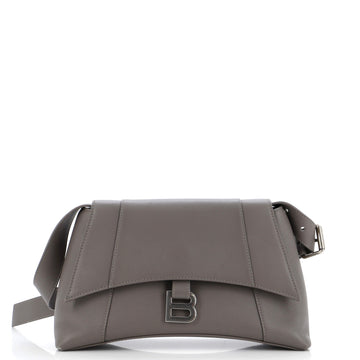 Balenciaga Downtown Soft Hourglass Shoulder Bag Leather Small