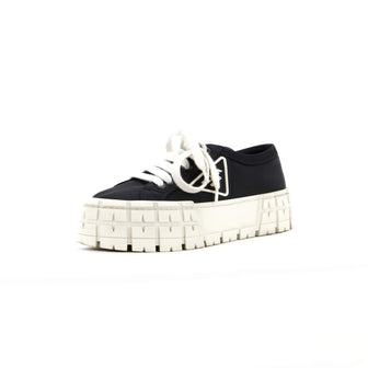 Prada Women's Double Wheel Platform Sneakers Nylon