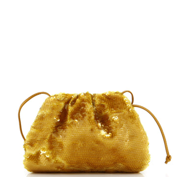 Bottega Veneta The Pouch Sequin Embellished Leather Mini