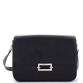 Saint Laurent Fermoir Flap Satchel Bag Leather