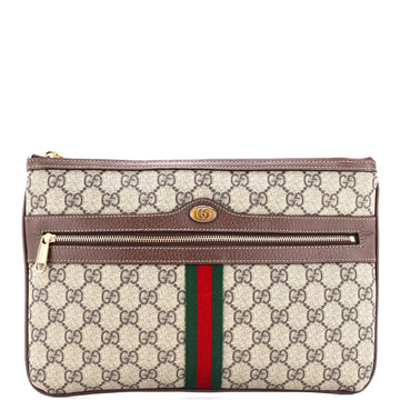 Gucci Ophidia Zip Pouch GG Coated Canvas Large