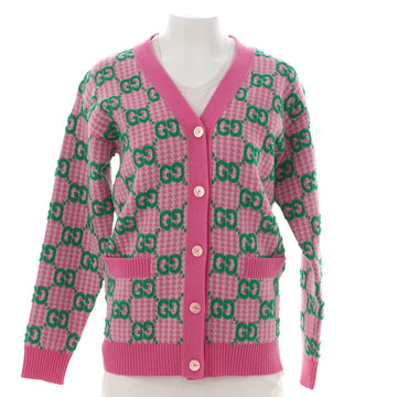 Gucci Women's V-Neck Cardigan GG Wool