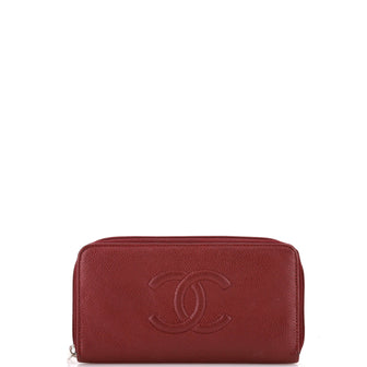 Chanel Timeless CC Zipped Wallet Caviar Long