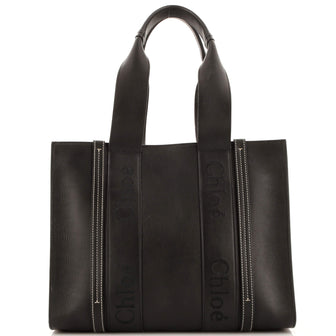 Chloe Woody Tote Leather Medium