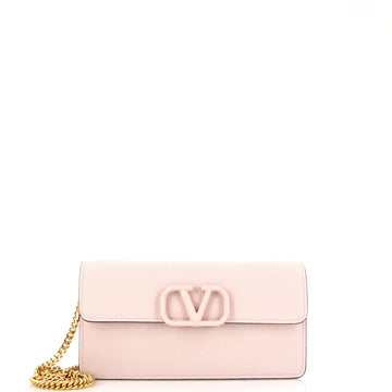 Valentino Garavani VSling Wallet on Chain Leather Small